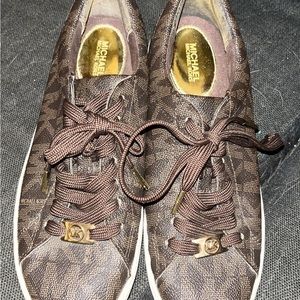 Women’s Vintage Michael Kors Monogram Tennis Shoes, sz 6